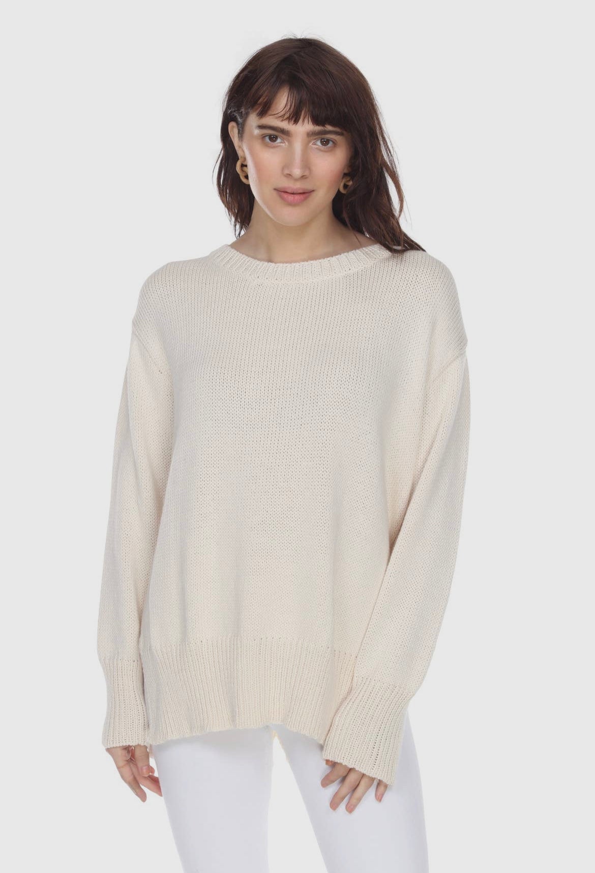 Cream Knit Crew by Honest Cotton