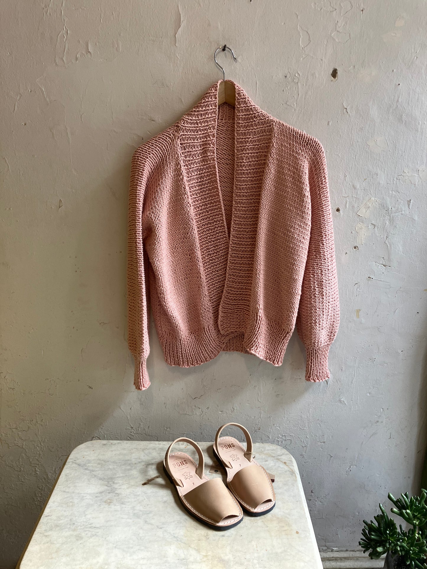 Stellapop hand knit cotton cardigan